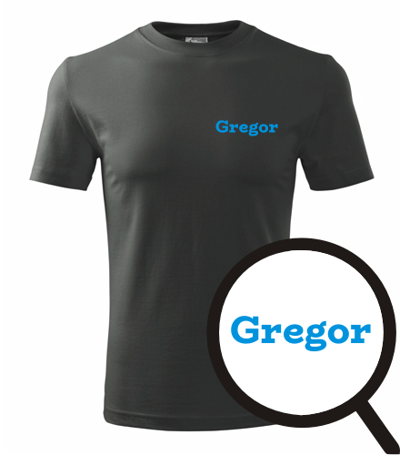 Grafitové tričko Gregor