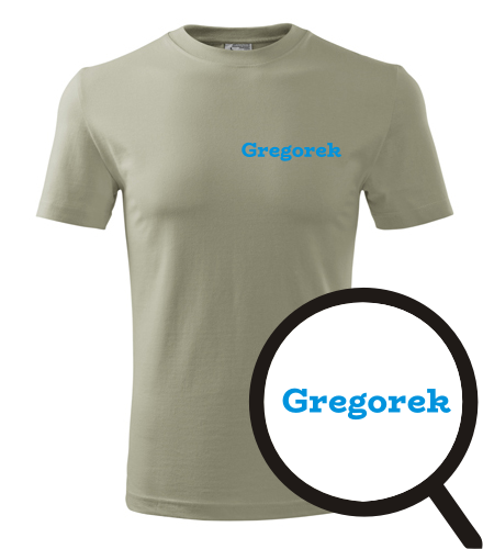 Khaki tričko Gregorek