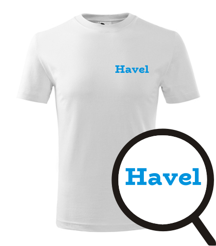 Dětské tričko Havel - Trička se jménem na hrudi dětská - chlapecká
