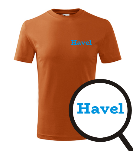 Oranžové dětské tričko Havel