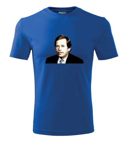 Modré tričko Václav Havel kresba