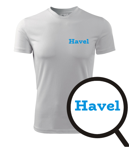 Bílé tričko Havel