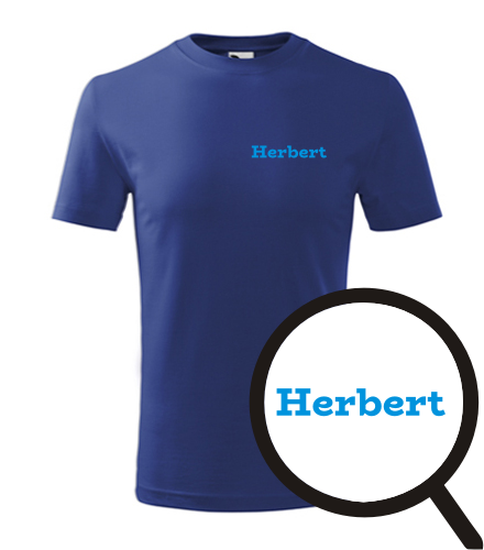 Modré dětské tričko Herbert