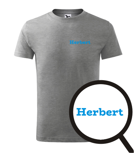 Šedé dětské tričko Herbert