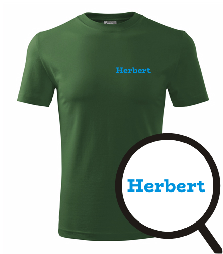 Lahvově zelené tričko Herbert