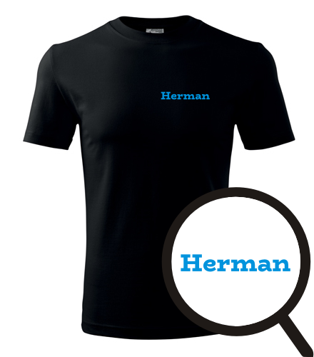 Černé tričko Herman