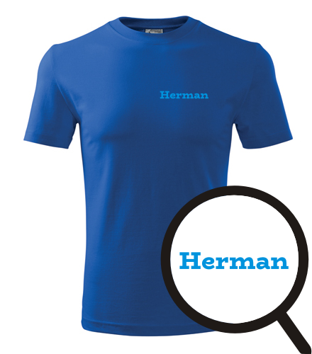 Modré tričko Herman