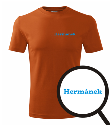 Oranžové tričko Hermánek