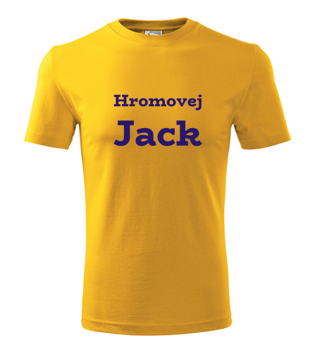 Tričko Hromovej Jack žlutá