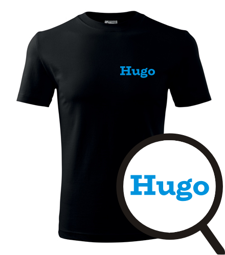 Černé tričko Hugo