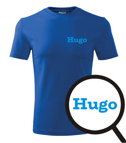 Modré tričko Hugo