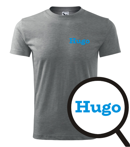 Šedé tričko Hugo
