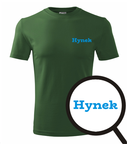 Lahvově zelené tričko Hynek