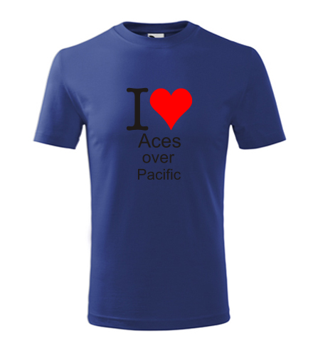 Modré dětské tričko I love Aces over Pacific