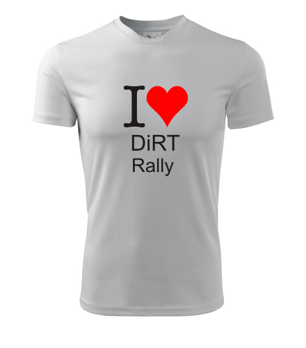 Tričko I love DiRT Rally - Trička I love závodní hry - pánská