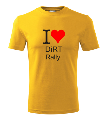 Žluté tričko I love DiRT Rally