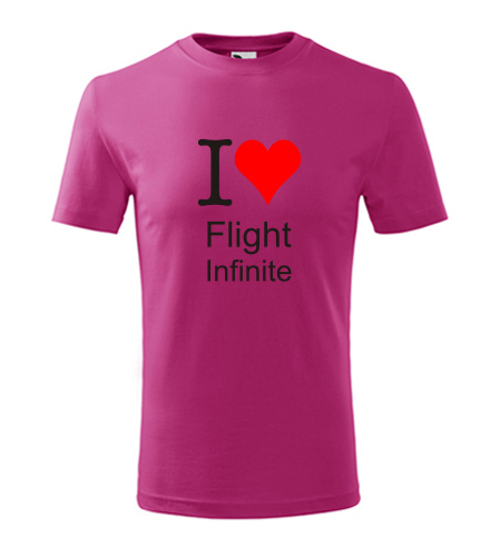 Purpurové dětské tričko I love Flight Infinite