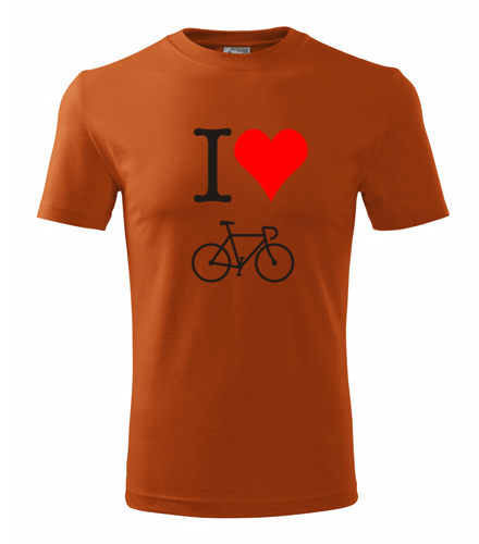Oranžové tričko I love kolo