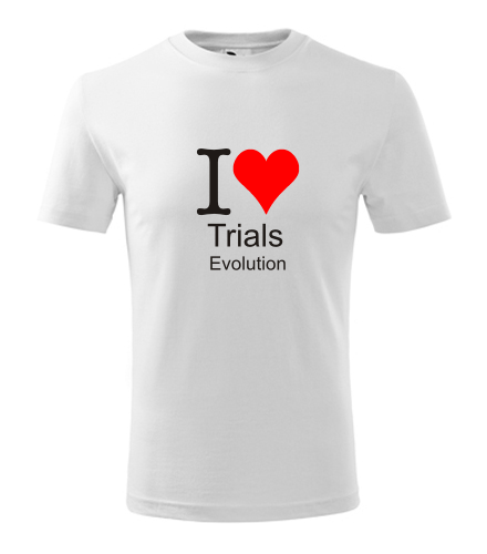 Dětské tričko I love Trials Evolution - Trička I love závodní hry - dětská