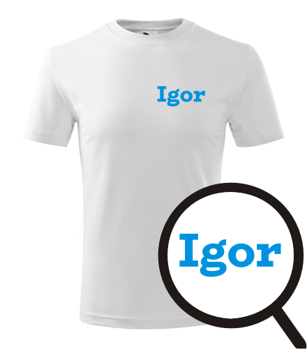 Bílé dětské tričko Igor
