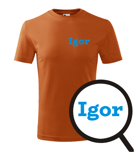 Oranžové dětské tričko Igor