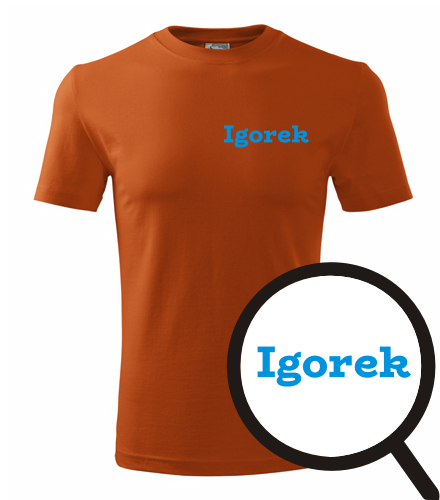 Oranžové tričko Igorek