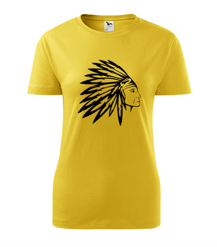 trička s potiskem Dámské tričko indián