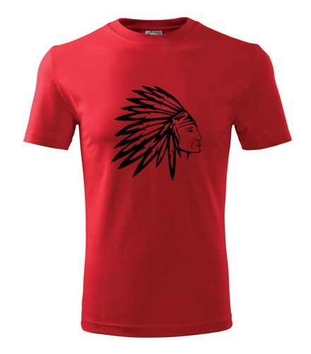 Červené tričko indián