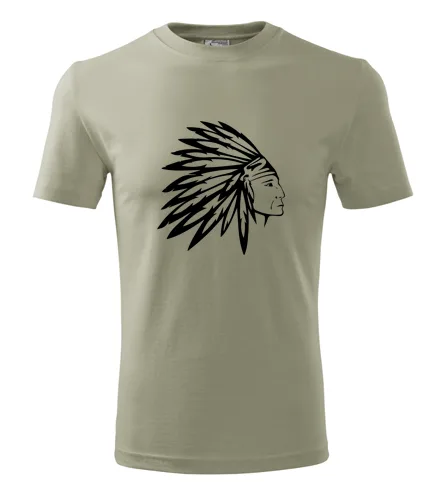 Khaki tričko indián