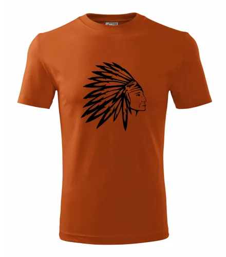 Oranžové tričko indián