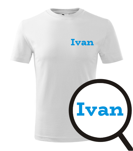 Bílé dětské tričko Ivan