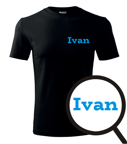 Černé tričko Ivan
