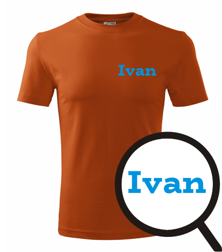 Oranžové tričko Ivan