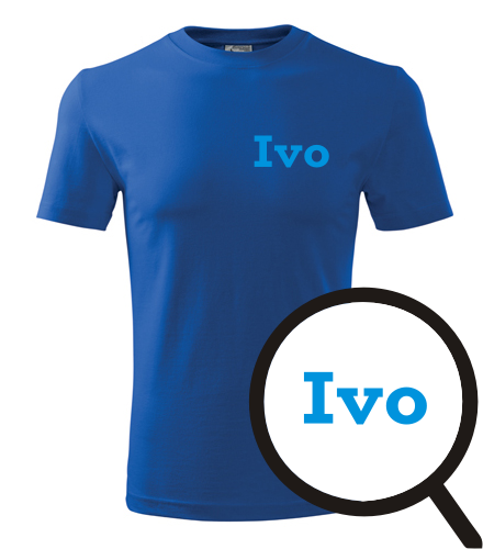 Modré tričko Ivo