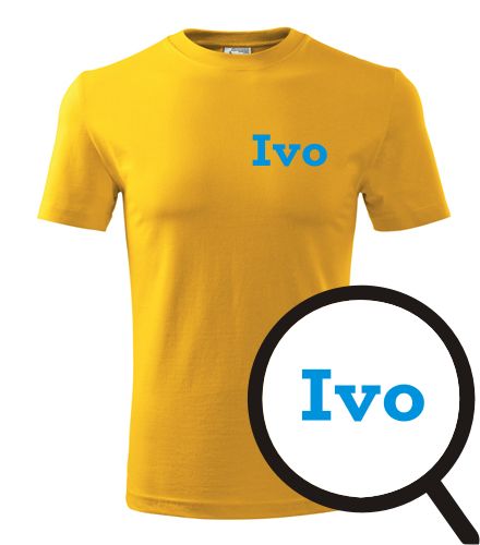 Žluté tričko Ivo