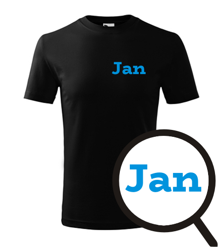 Černé dětské tričko Jan