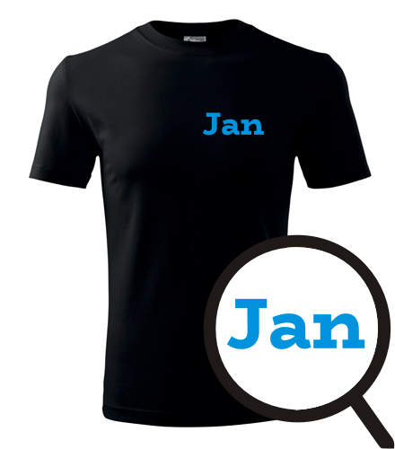 Černé tričko Jan