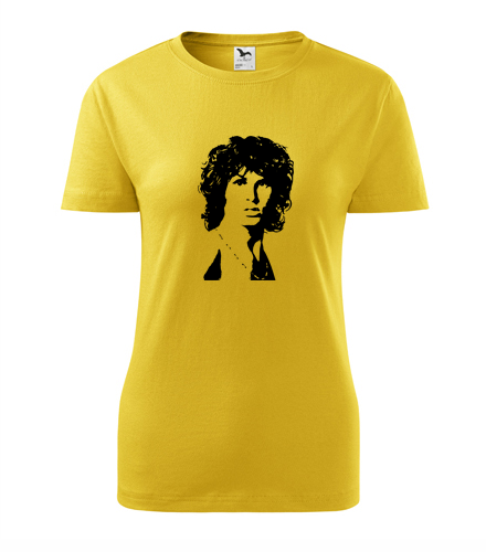 Žluté dámské tričko Jim Morrison
