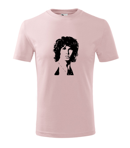 Růžové dětské tričko Jim Morrison