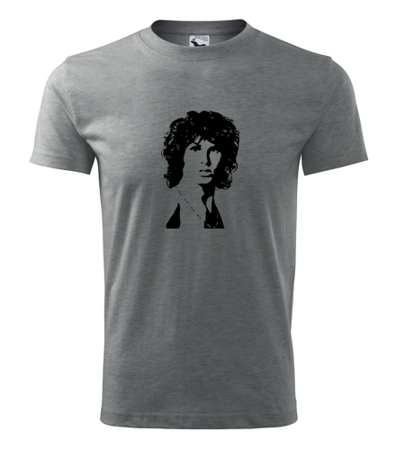 Šedé tričko Jim Morrison