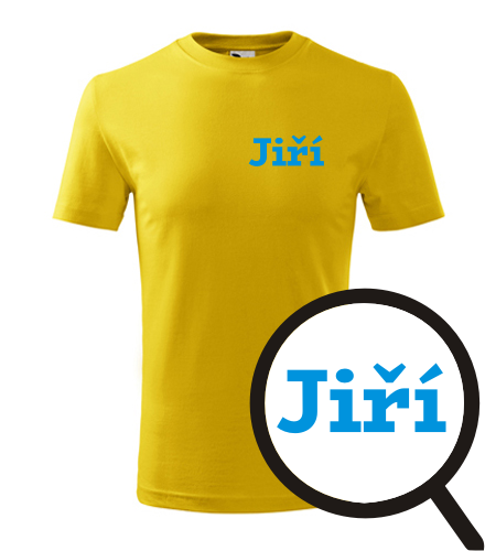 Žluté dětské tričko Jiří
