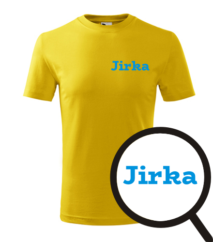 Žluté dětské tričko Jirka