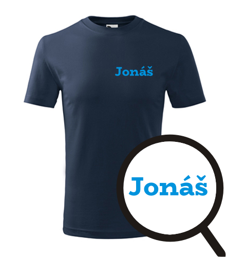 Tmavě modré dětské tričko Jonáš
