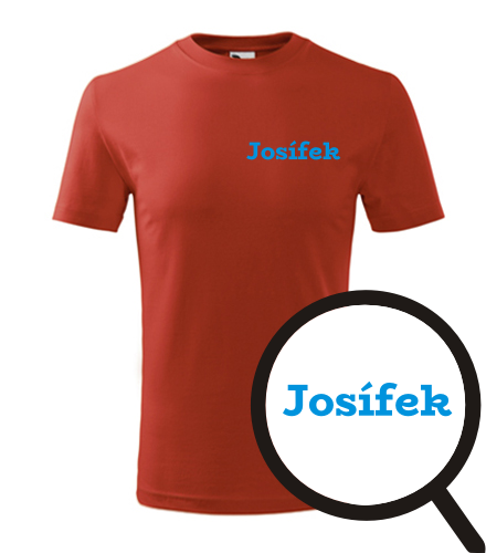 Dětské tričko Josífek - Trička se jmény na hrudi dětská - chlapecká - zdrobněliny