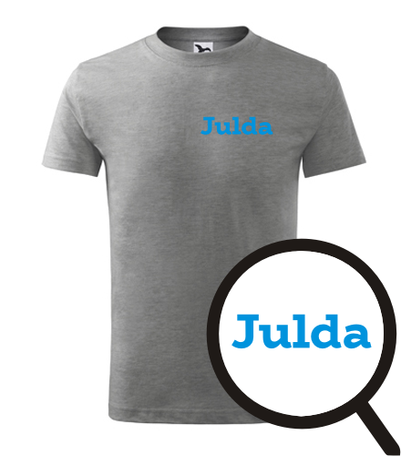 Šedé dětské tričko Julda