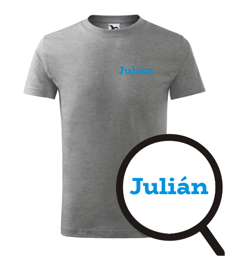 Šedé dětské tričko Julián