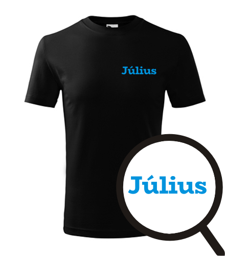 Černé dětské tričko Július