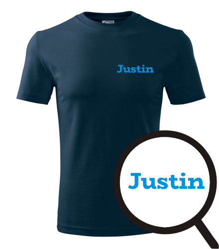 Tmavě modré tričko Justin