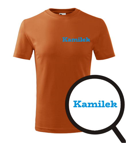 Oranžové dětské tričko Kamilek