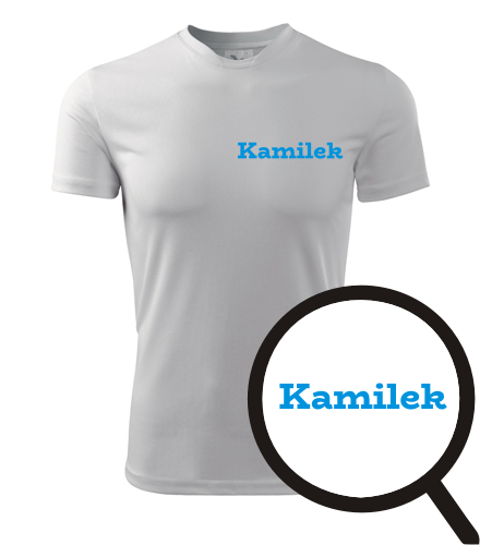 Bílé tričko Kamilek